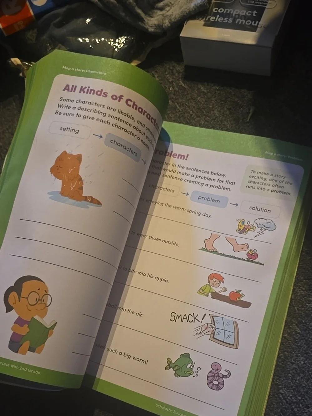 ❤️10/$13 Scholastic 2nd Grade Workbook – Bright Blue & Red